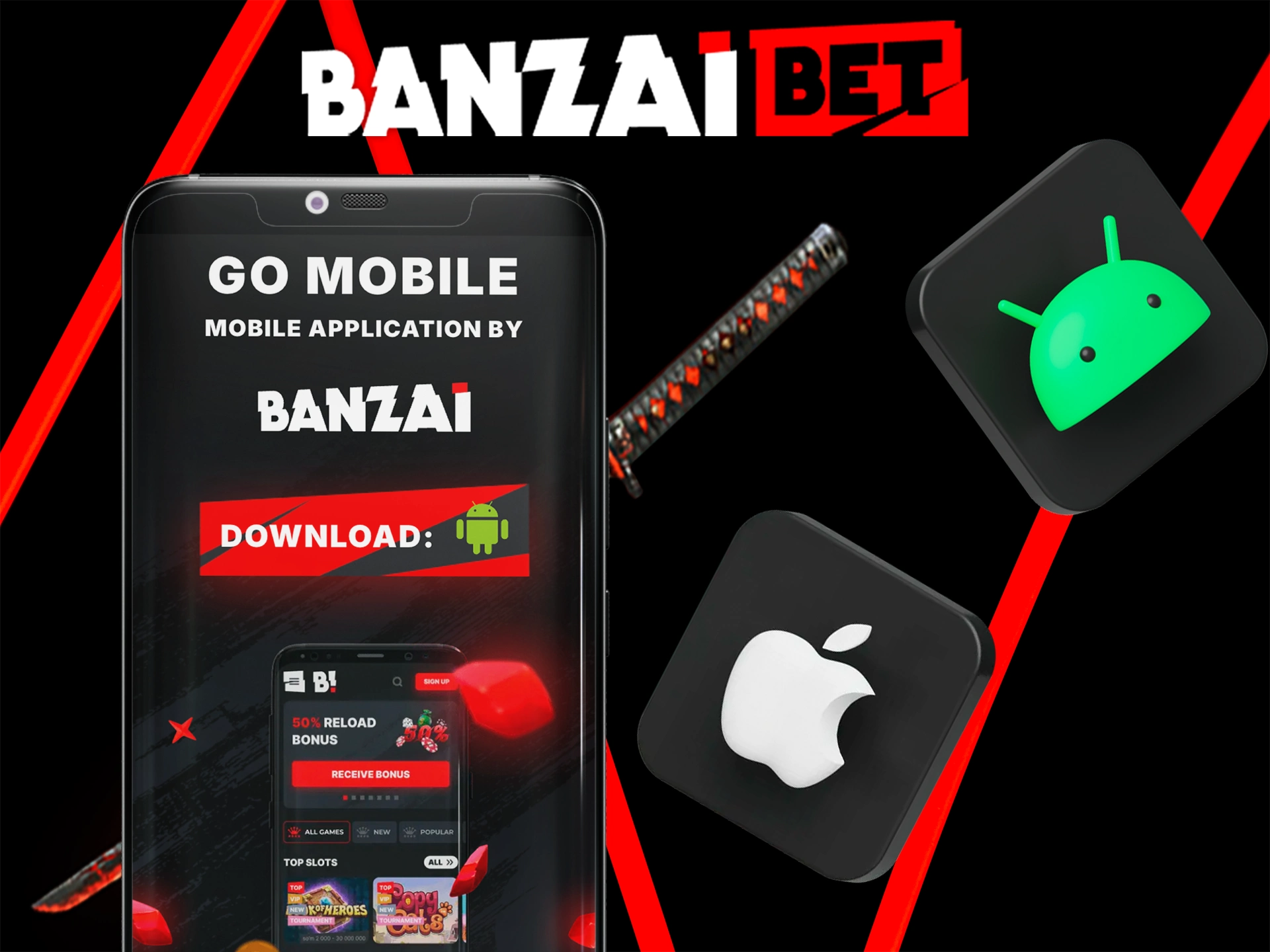 Install Banzai Bet Casino to your device.