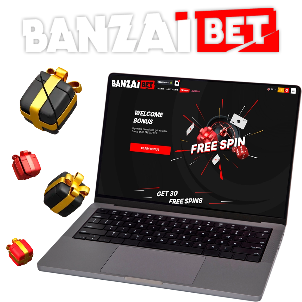 Get a welcome bonus from Banzai Bet casino.